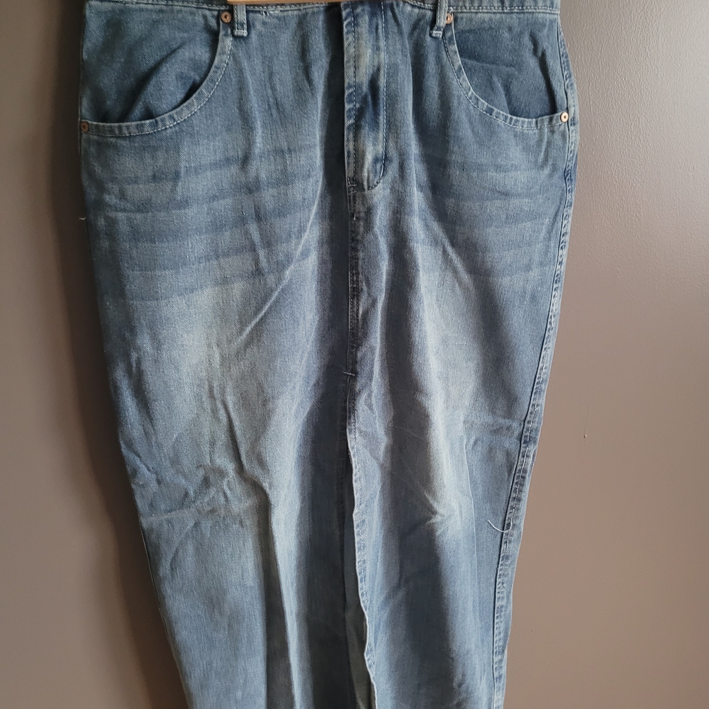 Classic Blue Denim Jean Skirt